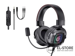 No name Conceptronic ATHAN03B słuchawki/zestaw słuchawkowy Przewodowa Opaska na głowę Gaming Czarny