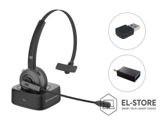 No name Conceptronic POLONA03BDA słuchawki/zestaw słuchawkowy Bezprzewodowy Opaska na głowę Biuro/centrum telefoniczne Bluetooth Podstaw