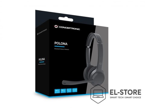 No name Conceptronic POLONA04B słuchawki/zestaw słuchawkowy Przewodowy i Bezprzewodowy Opaska na głowę Połączenia/muzyka USB Type-C Blue