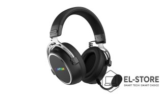 No name HATOR Hypergang 3 Wireless Zestaw słuchawkowy Bezprzewodowy Opaska na głowę Gaming USB Type-C / USB Type-A Bluetooth Czarny