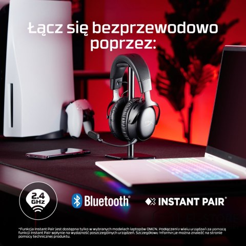 No name HyperX Cloud III Wireless - bezprzewodowy zestaw słuchawkowy do gier (czarny)