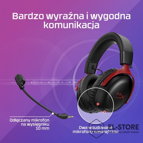 No name HyperX Cloud III Wireless - bezprzewodowy zestaw słuchawkowy do gier (czarny)