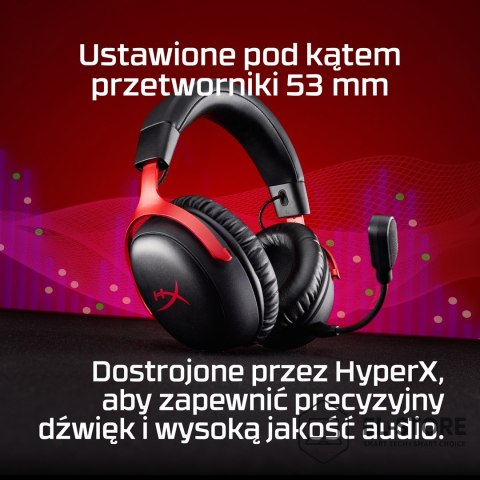 No name HyperX Cloud III Wireless - bezprzewodowy zestaw słuchawkowy do gier (czarny)