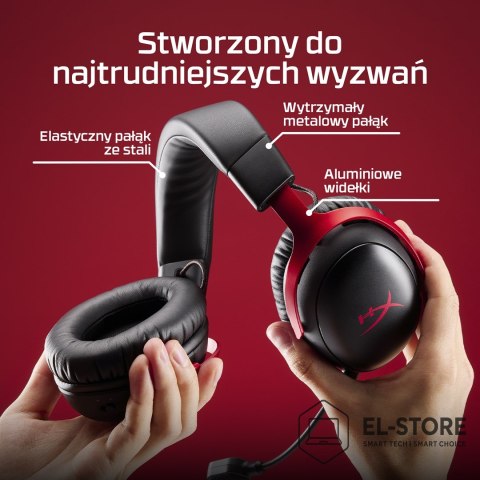 No name HyperX Cloud III Wireless - bezprzewodowy zestaw słuchawkowy do gier (czarny)