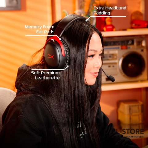 No name HyperX Cloud III Wireless - bezprzewodowy zestaw słuchawkowy do gier (czarny)