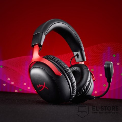 No name HyperX Cloud III Wireless - bezprzewodowy zestaw słuchawkowy do gier (czarny)