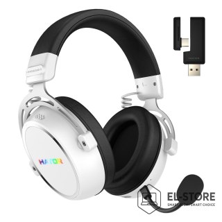 No name Słuchawki dla graczy Hator HYPERGANG 3 Wireless bezprzewodowe białe