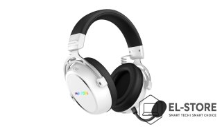 No name Słuchawki dla graczy Hator HYPERGANG 3 Wireless bezprzewodowe białe