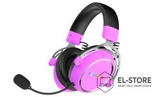 No name Słuchawki dla graczy Hator HYPERGANG 3 Wireless bezprzewodowe fioletowe