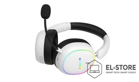 No name Słuchawki dla graczy Hator Phoenix 2 Wireless bezprzewodowe białe