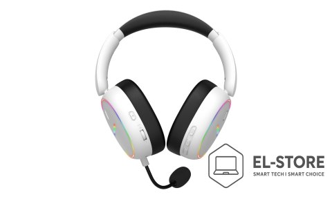 No name Słuchawki dla graczy Hator Phoenix 2 Wireless bezprzewodowe białe