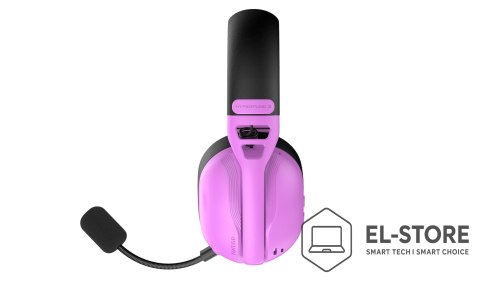 No name Słuchawki dla graczy Hyperpunk 3 Wireless bezprzewodowe fioletowe