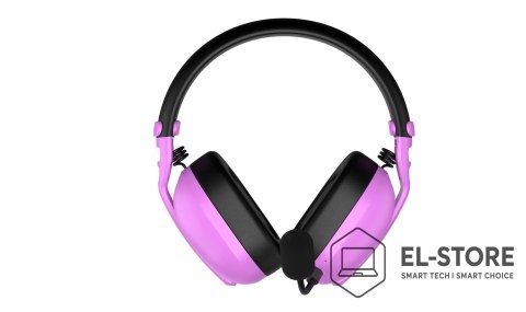 No name Słuchawki dla graczy Hyperpunk 3 Wireless bezprzewodowe fioletowe
