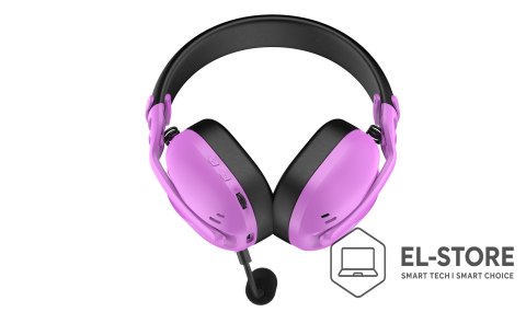 No name Słuchawki dla graczy Hyperpunk 3 Wireless bezprzewodowe fioletowe