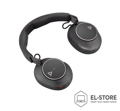 POLY Słuchawki BT nauszne Poly Voyager Surround 80 UC Microsoft Teams Certified USB-C Headset + USB-C/A Adapter 8G7U0AA