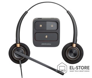 POLY Słuchawki Poly EncorePro HW520 Binaural Wired Headset, Quick Disconnect, Black