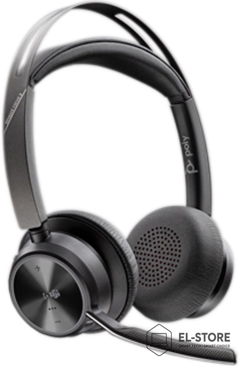 POLY Słuchawki Poly Voyager Focus 2-M USB-C-C Headset USB-C/A Adapter Charging Stand No localization Retail Packaging