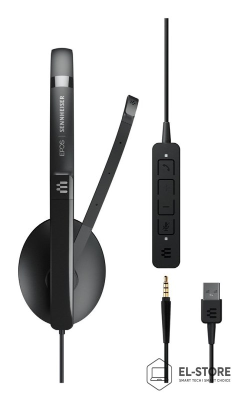 Sennheiser Zestaw słuchawkowy EPOS ADAPT 135 USB II Przewodowa Opaska na głowę Biuro/centrum telefoniczne USB Typu-A Czarny