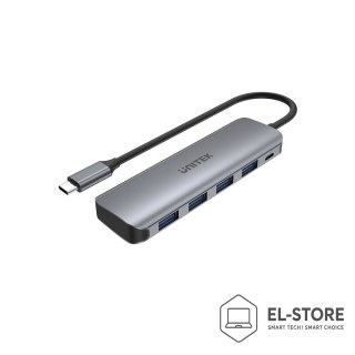 UNITEK UNITEK HUB USB-C 4XUSB 3.1 GEN1, MICROUSB, H1107A