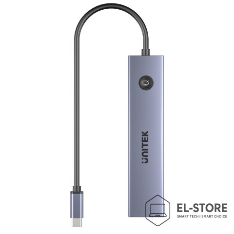UNITEK UNITEK HUB USB-C 7W1 PD 100W HDMI 2.0 Z PRZYCISKIEM ON/OFF