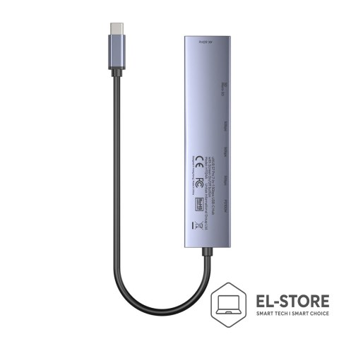 UNITEK UNITEK HUB USB-C 7W1 PD 100W HDMI 2.0 Z PRZYCISKIEM ON/OFF