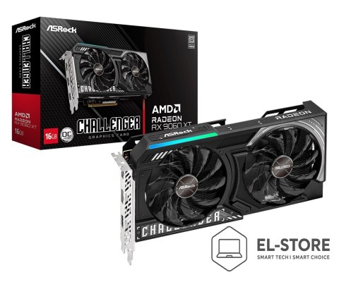 Asrock Karta graf. Asrock RX9060XT Challenger 16GB OC