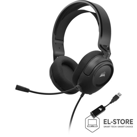 Corsair Corsair HS35 SURROUND v2 Zestaw słuchawkowy Przewodowa Opaska na głowę Gaming Czarny