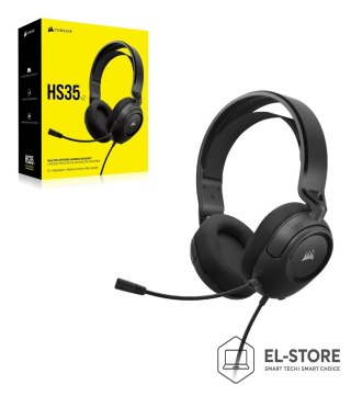 Corsair Corsair HS35 v2 Zestaw słuchawkowy Przewodowa Opaska na głowę Gaming Niebieski