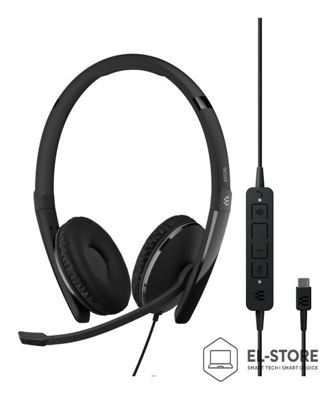 EPOS EPOS ADAPT 160T ANC USB-C Ohraufliegendes, binaurales USB-C-Headset mit ANC, kabelgebunden, MS Teams cert.