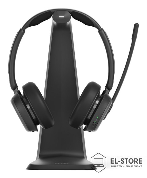 EPOS Zestaw słuchawkowy EPOS IMPACT 1061 ANC Bezprzewodowy Opaska na głowę Biuro/centrum telefoniczne Bluetooth Podstawka do ładowani