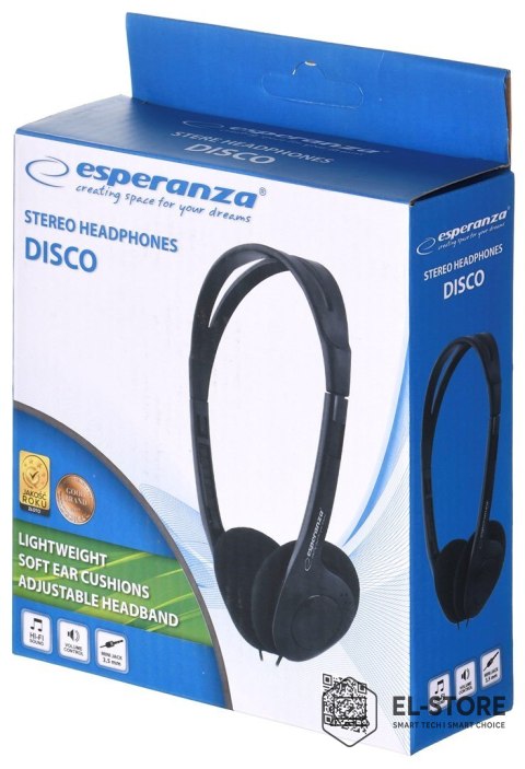 Esperanza Słuchawki Esperanza Disco EH119 (kolor czarny)
