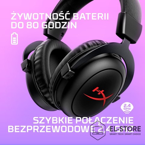 Hewlett-Packard Bezprzewodowy zestaw słuchawkowy do gier Kingston HyperX Cloud II Core