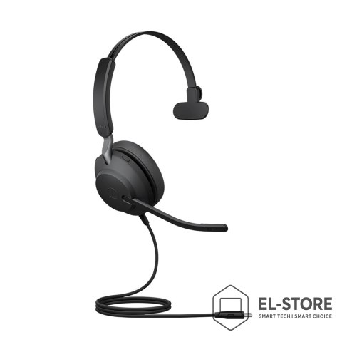 Jabra Jabra 24189-889-889 słuchawki/zestaw słuchawkowy Przewodowa Opaska na głowę Połączenia/muzyka USB Type-C Czarny