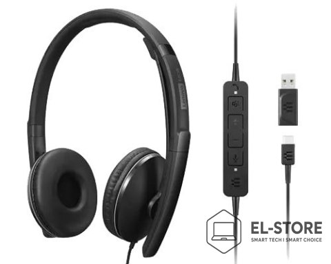 Lenovo Lenovo Zestaw słuchawkowy Lenovo Wired ANC Gen 2 Teams 4XD1M45627