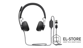 Logitech Zestaw słuchawkowy Logitech Zone Wired Earbuds USB Teams