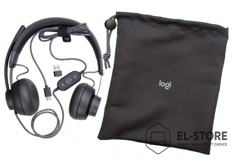 Logitech Zestaw słuchawkowy Logitech Zone Wired Earbuds USB Teams