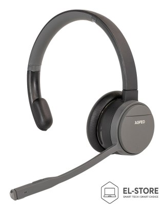 No name AGFEO Infinity Mono Zestaw słuchawkowy Bezprzewodowy Opaska na głowę Biuro/centrum telefoniczne Bluetooth Czarny