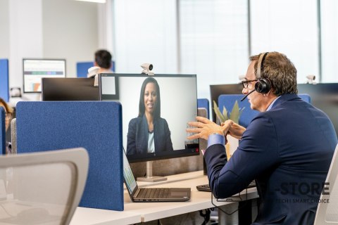POLY Słuchawki Poly Voyager 4320 MS Teams Certified USB-A Headset +BT700 dongle 77Y98AA