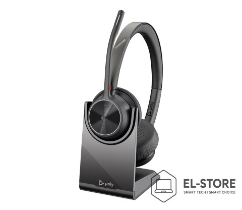 POLY Zestaw słuchawkowy Bluetooth Poly Voyager 4320 MS Teams Certified USB-A Headset with charge stand +BT700 dongle 77Z00AA