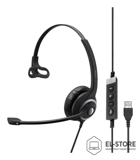 Sennheiser EPOS IMPACT SC 230 USB MS II Zestaw słuchawkowy Przewodowa Opaska na głowę Biuro/centrum telefoniczne USB Typu-A Czarny