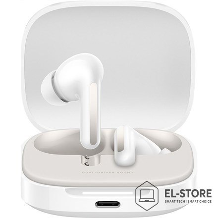 Xiaomi Słuchawki Bluetooth Xiaomi Redmi Buds 6 z mikrofonem Cloud Baltas