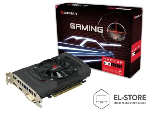 Biostar Karta graficzna BIOSTAR Radeon RX 550 4GB GDDR5 (VA5505RF41-SBHRA-BS2)