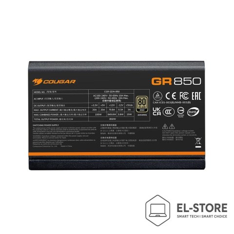 COUGAR COUGAR CGRGDN-750 moduł zasilaczy 750 W 20+4 pin ATX ATX Czarny