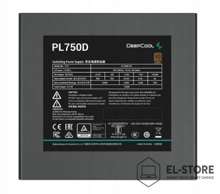 DEEPCOOL Zasilacz DeepCool PL750-D 750W 80 Plus Bronze