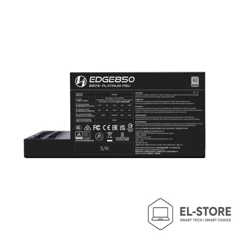 LIAN LI Lian Li EG0850 moduł zasilaczy 850 W 20-pin ATX SFX Czarny