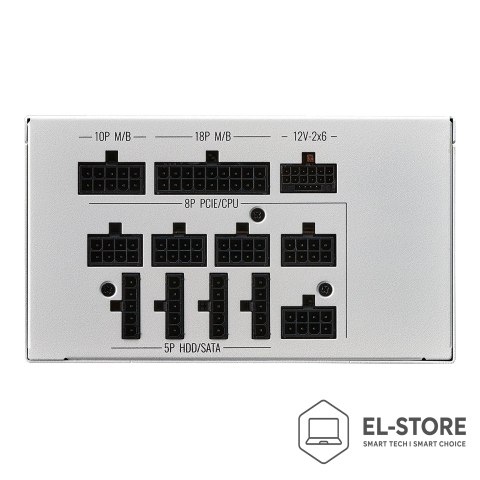 No name Cooler Master MWE Gold 1050 V2 ATX 3.1 White Edition moduł zasilaczy 1050 W 24-pin ATX Biały