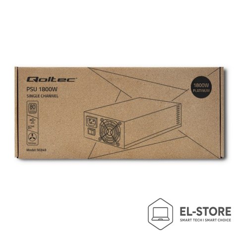 Qoltec QOLTEC ZASILACZ PCI-E 1800W | 80 PLUS PLATINUM | GAMING MINER