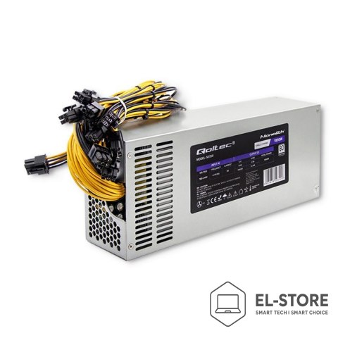 Qoltec Zasilacz Qoltec 50350 1850W Szary