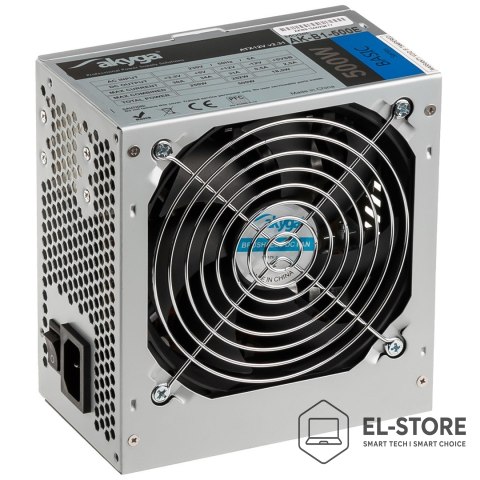 Akyga Zasilacz Akyga Basic AK-B1-500E (500 W; Pasywne; 120 mm)