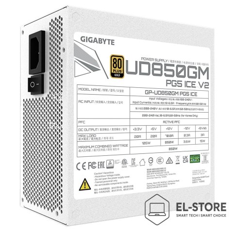 Gigabyte Zasilacz Gigabyte UD850GM PG5 ICE 850W